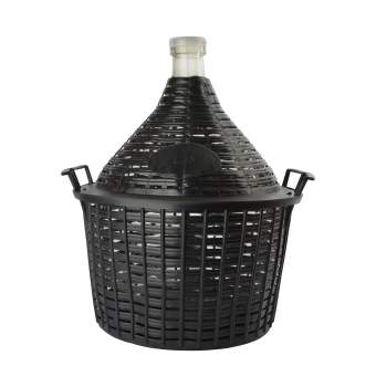 Vinballon i kurv 15 liter