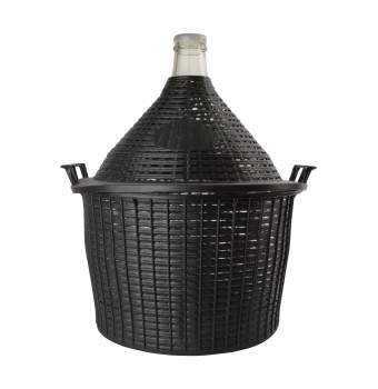 Vinballon i kurv 25 liter