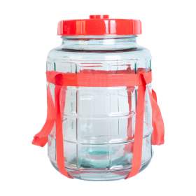 Glasballon 8 liter med stor åbning
