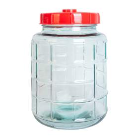 Glasballon 8 liter med stor åbning