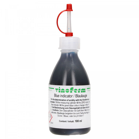 Vinoferm blå indikator væske 100 ml til Vinoferm syre test kit