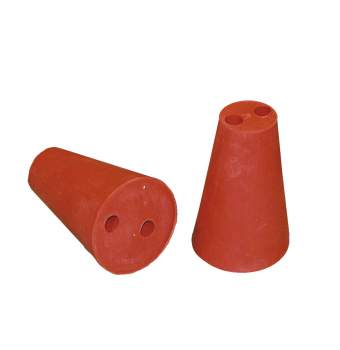 Gummiprop rød 35-60mm + 2x10mm hul