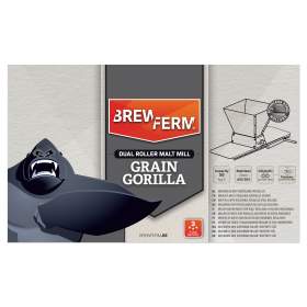 Grain Gorilla, maltmølle med justerbare rustfri stål ruller